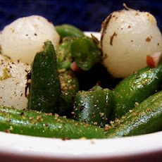 Green Beans and Pearl Onions