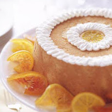 Brown Sugar Angel Food Cake with Candied Citrus Slices