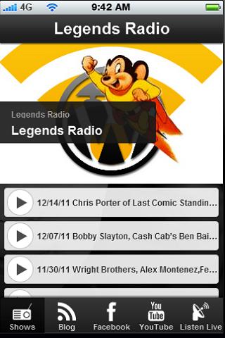 【免費媒體與影片App】Legends Radio-APP點子