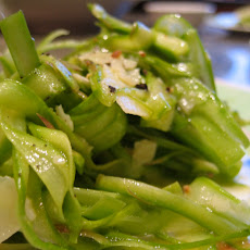 Shaved Raw Asparagus Salad with Parmesan and Lemon Dressing