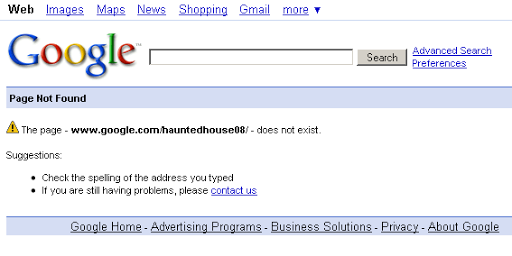 to a HTTP 404 error page :