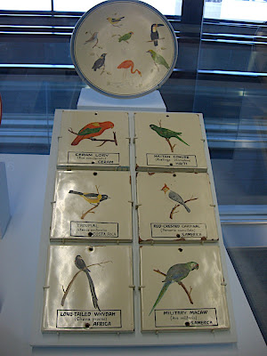 Historic Bird park hand painted signs and "Rosetta Stone" plate identifying artist as S.J. Wigley