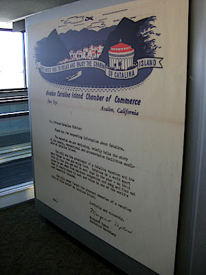 Catalina Welcome Letter Circa 1930s