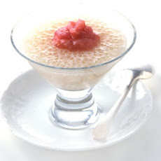 Warm Tapioca with Rhubarb