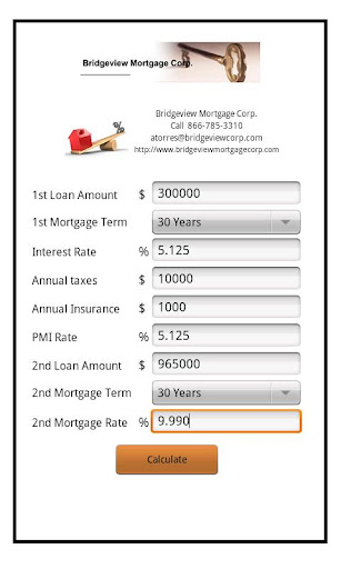 Bridgeview Mortgage Calculator