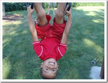 Monkey on the Monkey bars