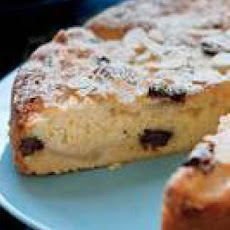 Pear-Almond Cake with Chocolate Chunks