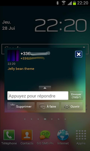 【免費個人化App】Go SMS Jelly Bean 4.1 theme 2-APP點子