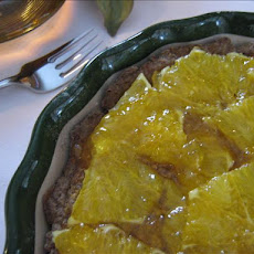 Apricot Almond Orange Tart With White Chocolate Cream