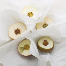 Asian Pears with Star Anise Baked in Parchment
