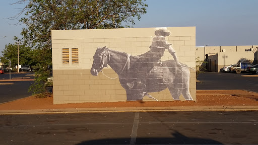 Cowboy With Lasso Street Art 
