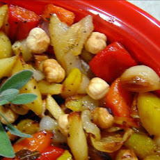 Honey Roasted Vegetables With Macadamia Nuts