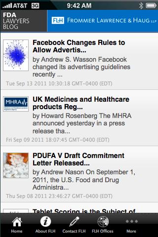 FDA Lawyers News and Updates