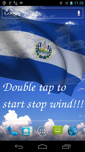 3D El Salvador Flag LWP