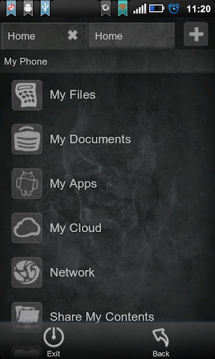 File Expert Ghost Black Theme