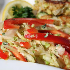 Cabbage and Red Pepper Salad With Lime-Cumin Vinaigrette