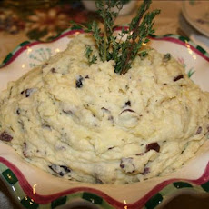 Provencial Black Olive and Fresh Thyme Mashed Potatoes