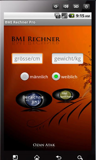 BMI Rechner ohne Werbung