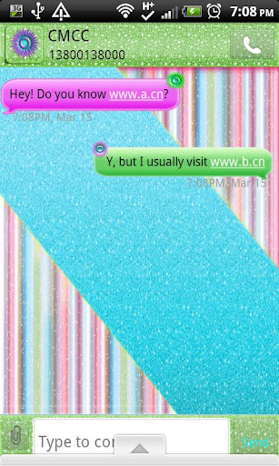 GO SMS THEME GlitterCraze