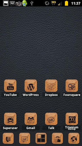 Burnt Leather ADW Theme