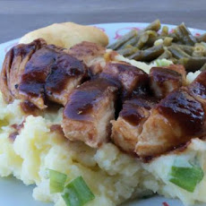 Balsamic Glazed Chicken With Spring Onion Mash