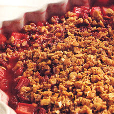 Rhubarb Raspberry Crisp