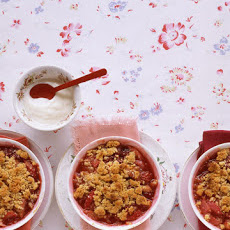 Rhubarb-Berry Crumbles