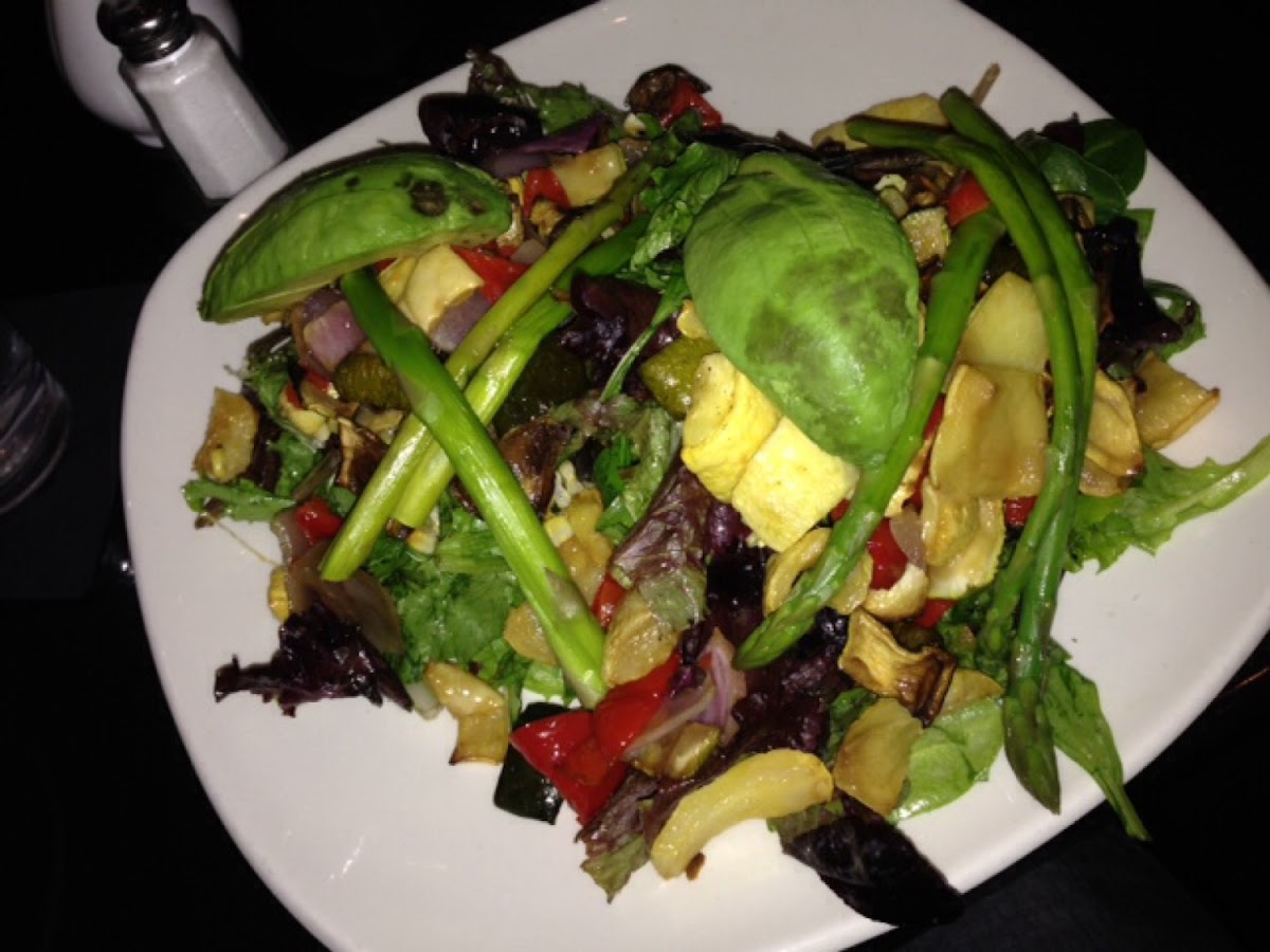 Double order of roasted vegetable salad :)