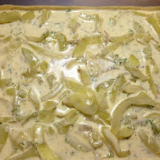 Savory Fennel Creme Fraiche Tart