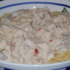 Chicken /W Sun-Dried Tomato & Artichoke Alfredo