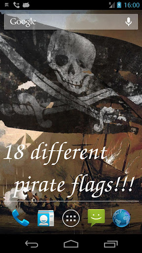 【免費個人化App】Pirate Flag Live Wallpaper Try-APP點子