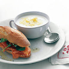 Cauliflower Soup with Prosciutto Sandwiches