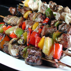 Grilled Steak and Chicken Kabobs