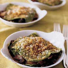 Individual Mushroom Lasagnas with Crispy Breadcrumbs