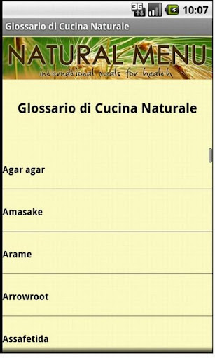 Glossario di Cucina Naturale