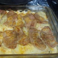 Scalloped Potatoes and Pork Chops