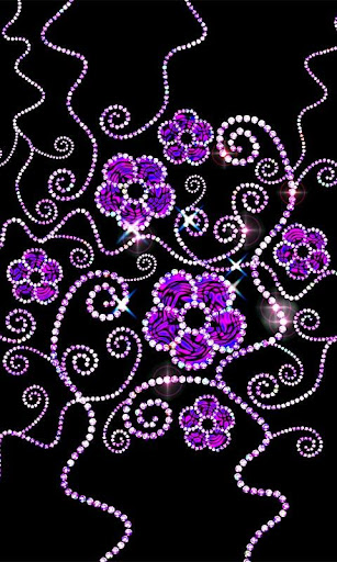 Diamond Flowers Live Wallpaper