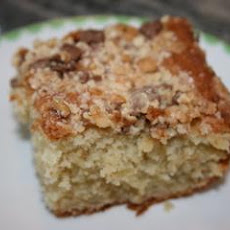 Sour Cream Banana Cake With Toffee Bar Topping