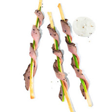 Roast Beef Grissini With Horseradish Sauce