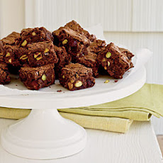 Cranberry and Pistachio Brownie Bites