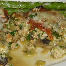 Portabella Mushrooms Stuffed With Chicken