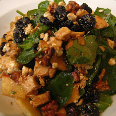 Chicken Piccata Spinach Salad