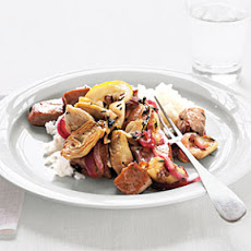 Tuna with Black Pepper, Artichokes, and Lemon