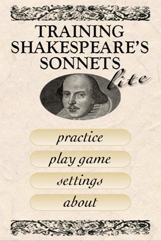 Shakespeare Sonnet Trainer Lt