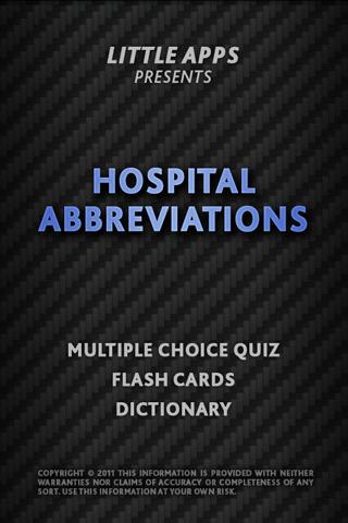 HOSPITAL ABBREVIATIONS