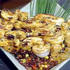 Spicy Barbecued Shrimp Skewers