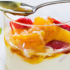 Gingered Fruit with Honey Yogurt