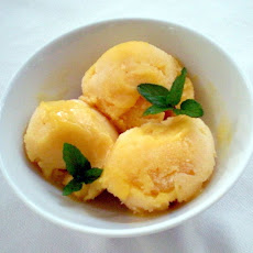 Mango mint sorbet