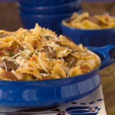 Bow Tie Pasta with Sausage and Sweet Peppers