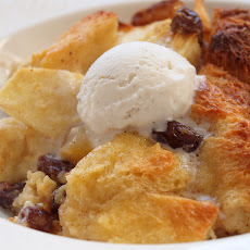 Apple Rum Raisin Bread Pudding